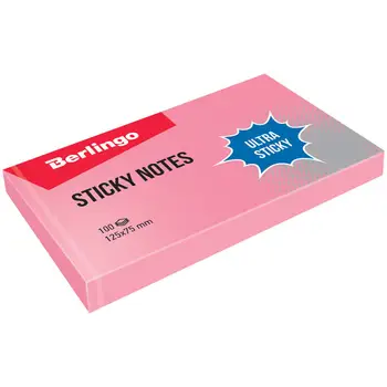 

Block self-adhesive Berlingo "ultra sticky" pastel pink 100 sheets 125*75mm