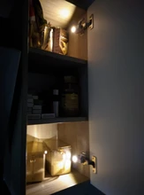 Include Battery LED Cabinet Hinge Night Light Sensor Light For Kitchen Living Room Bedroom