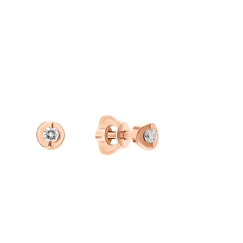 

Gold earrings with diamonds sunlight sample 585