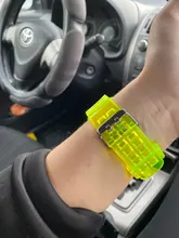 Correa de silicona transparente para Apple Watch Series Se 6 5 4 3 2, banda de 40mm 44mm para Iwatch Se 5 4 3, Correa impermeable de 38mm 42mm