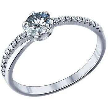 

Sokolov ring with 21 Swarovski crystal in silver