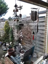 Wind-Chimes Decoration Garden-Tubes-Bells Wall-Hanging Yard Outdoor Antique Copper Living