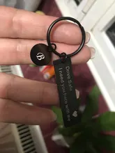 Llavero con 26 iniciales de A-Z para hombre y mujer, llavero con letras, regalo de cumpleaños para el Día del Padre