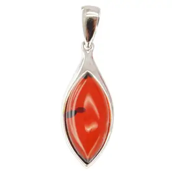 

Pendant Silver Amber natural Silver 925 sample pendant with Amber stylish Russia good things 147