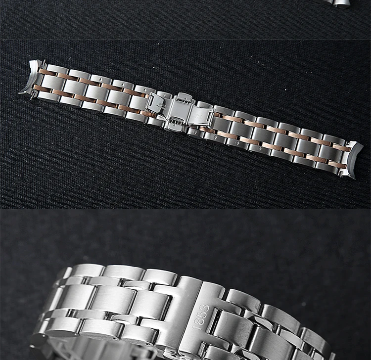 18 22 23 24 мм ремешок для часов из нержавеющей стали для Tissot T035 для мужчин и женщин для мужчин Тал аксессуары для запястья браслет серебро развернуть мужчин т застежка