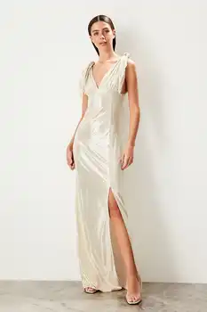 

Trendyol Bow Detailed Evening Dress TPRSS19SE0109
