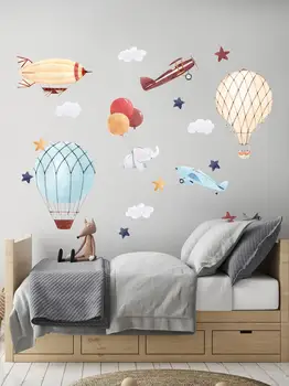 

Sticker interior "Аэростаты and aircraft"