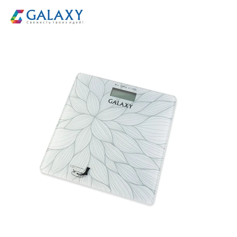 Электронные напольные весы Galaxy GL 4807, максимально допустимый вес 180 кг, батарейка "CR2032" в комплекте
