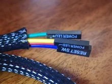 Interruptor de botón de Metal LED para reinicio de PC, reinicio de PC de 12/16/19/22mm, con Cable de placa base de 60cm, impermeable, para ordenador de 3-6v