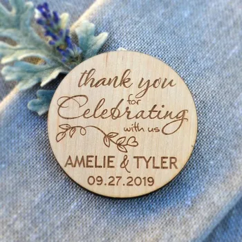 

Wedding Party Favors magnet for guest, custom rustic wood save the date Magnets, simple Invites, thank you tag,baby shower gift