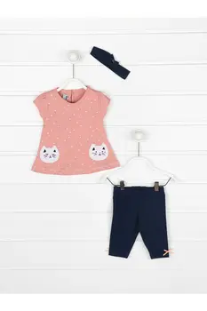 

Damson Summer Baby Girl 3 PCs Set