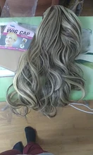 Similler-Peluca de cabello sintético largo ondulado de 22 pulgadas para mujer, pelo Afro de fibra resistente al calor, 18 estilos disponibles, colores combinados