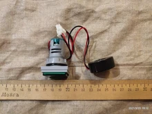 Voltímetro Digital LED cuadrado AC 50-500V 0-100A, amperímetro 110V 220V, medidor de corriente de voltaje, voltímetro, Detector de Tester de voltios para coche