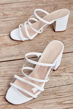 

WOMEN'S SLIPPER WHITE FAUX LEATHER LUXURY TOP SOFT POLE OFFICE HOUSE FUR HEEL ROOM SANDALWOOD PUSH SHOE PAW 2020 NEW FASHION SEASON