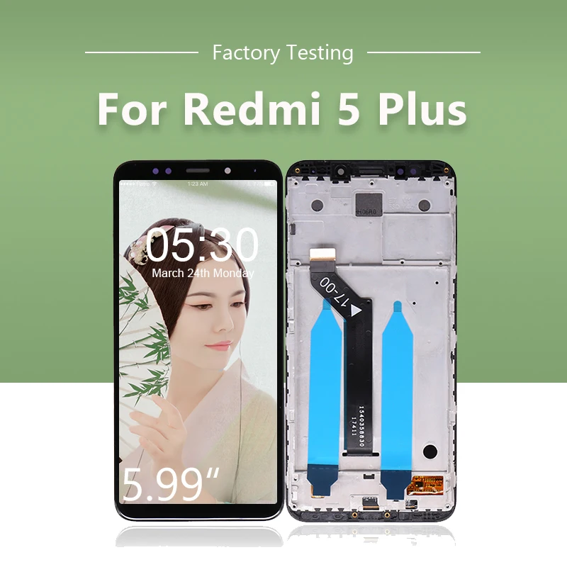 10 шт./партия для Xiaomi для Redmi 5 Plus lcd сенсорный экран+ рамка в сборе для Hongmi 5 Plus дисплей дигитайзер DHL EMS