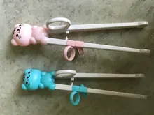 Palillos de entrenamiento de dibujos animados para bebés principiantes, diseño de animales de silicona de grado alimenticio, vajilla de aprendizaje, 1 Uds.