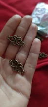 WYSIWYG-conectores de amor infinito, 20 Uds., 13x25mm, colgantes para joyería, 2 colores, accesorios de joyería