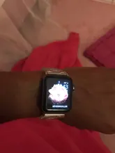 Funda con correa para apple Watch 6, 5, 4, banda de 42mm y 38mm, correa de acero transparente para iwatch 6 series 5 4 3/2, banda de reloj de 44mm y 40mm