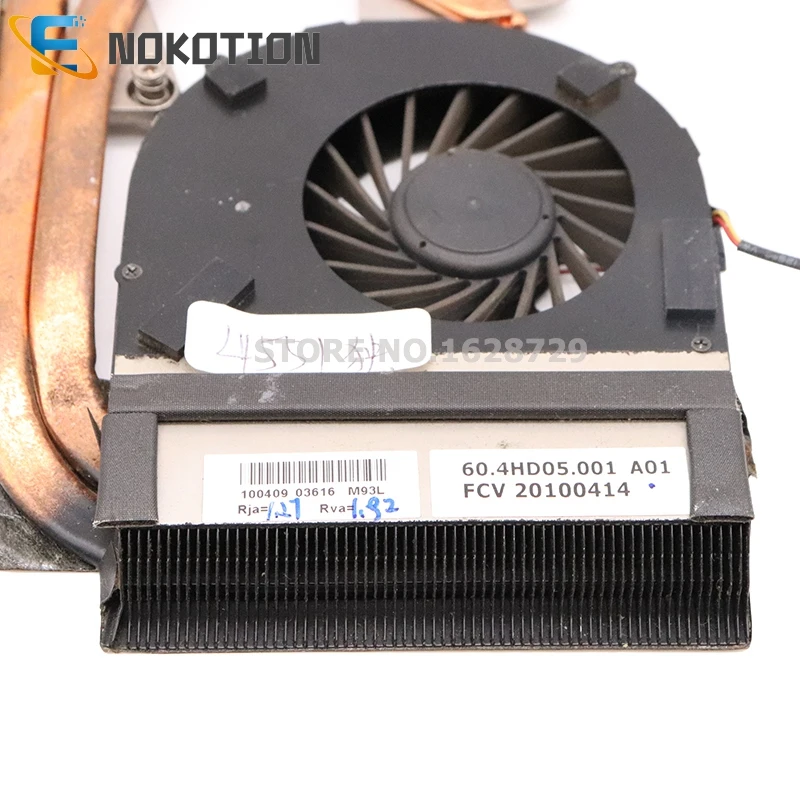 NOKOTION 60.4hd05001 радиатор для acer aspire 4551G 4551 cpu GPU Охлаждающий радиатор с вентилятором