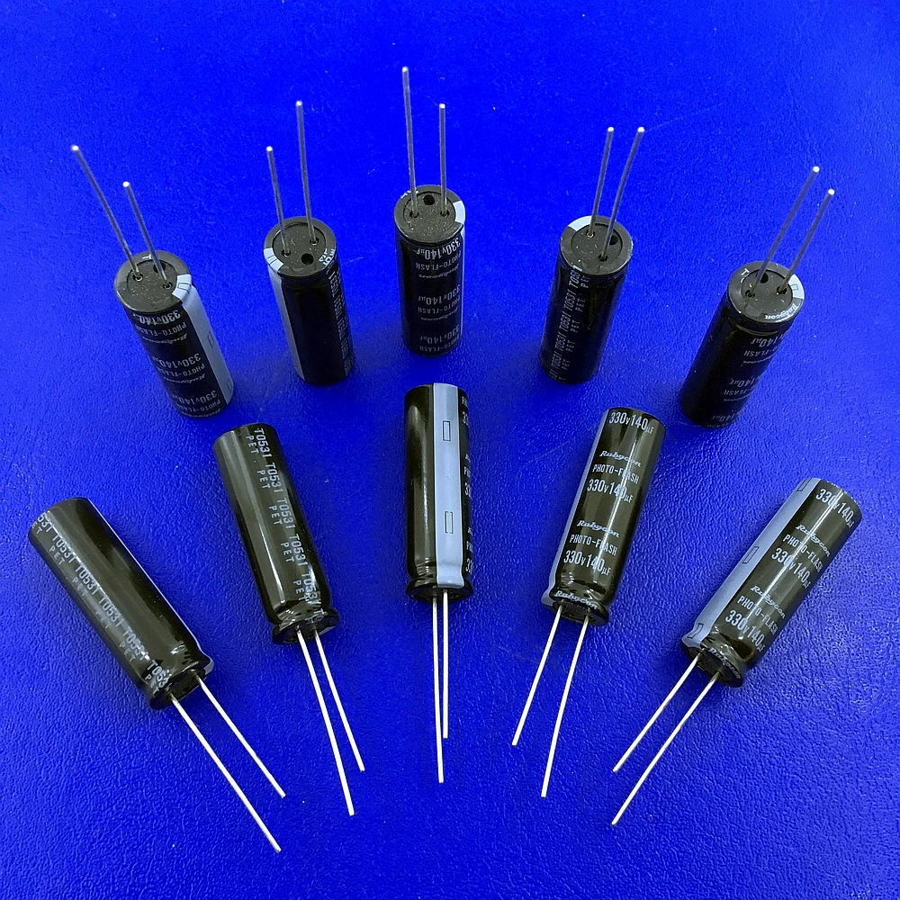 Lot 4 pieces Rubycon Photo Flash capacitor 140UF 330V d12h38 105C for