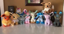 TAKARA TOM 22cm POKEMON muñeca de juguete de felpa, Kawaii Glaceon Umbreon Pikachu Jolteon Espeon Flareon POKEMON Sylveon navidad regalo de los niños