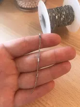 Cadena de oro de acero inoxidable de 2 metros, cadenas planas de 2mm de ancho para fabricación de collares y pulseras, accesorios a granel