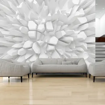 

Wall mural-White dahlia - 400x280 cm