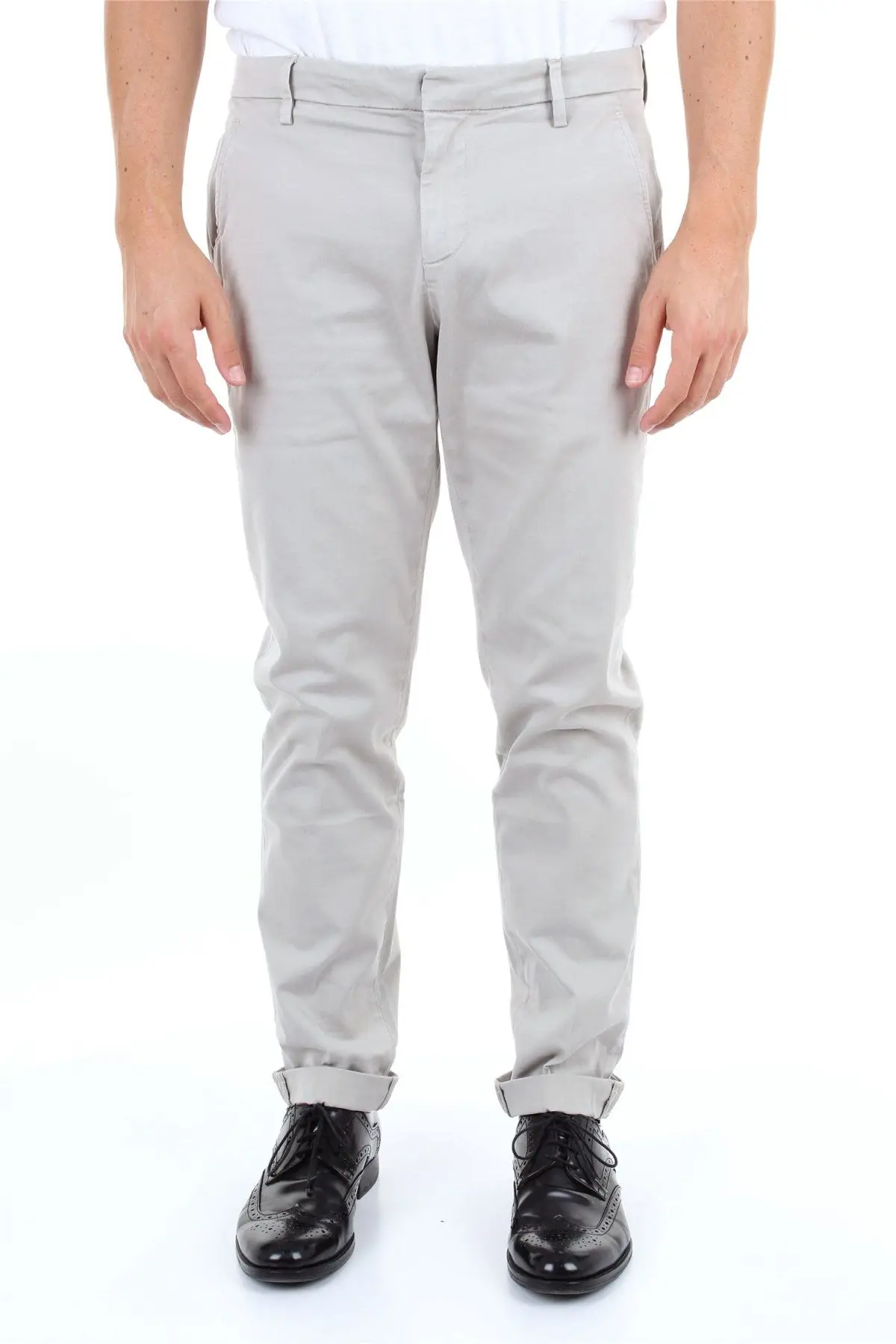 DONDUP up235gs0784uu70ghiacio брюки мужские хлопковые белые |
