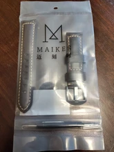 MAIKES-Correa de reloj de 20mm, 22mm, 24mm y 26mm, correa de reloj Vintage de cuero de vaca para Panerai Fossil