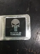 Insignia de Metal y aluminio para Punisher, pegatina para coche, emblema, Logo