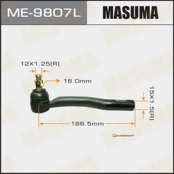 Наконечник рулевой левый Toyota Auris all 07 MASUMA ME9807L