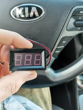 Voltímetro Digital para coche y motocicleta, voltímetro Digital de CC 4,5 V a 30V, Panel de medidor de voltaje rojo/azul/verde, 6V 12V, motocicleta electromóvil