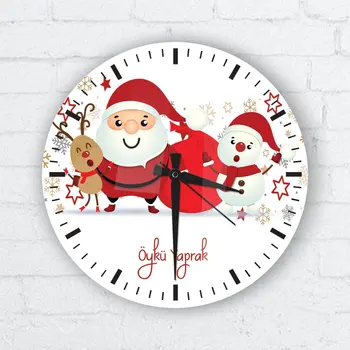 

Personalized Glass Wall Clock (Christmas Temalı-5)