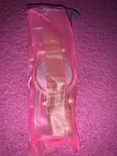 Relojes magnéticos digitales de lujo para mujer, de acero inoxidable, dorado, rosa, LED, de cuarzo, femenino