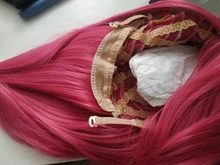 Peluca de pelo corto sintético rosa para Cosplay, para mujeres, Lolita, Amarillo, Azul, Morado, rojo, longitud media, MUMUPI