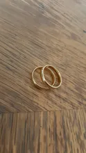 Letdiffy-anillo de boda de acero inoxidable para hombre y mujer, sortija lisa de oro, 2/4/6/8mm, joyería