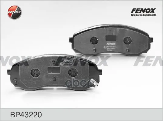 Bp43220_колодки Дисковые Передние! Kia Carnival 2.7i V6/2.9crdi 06 Fenox Bp43220 FENOX арт. BP43220