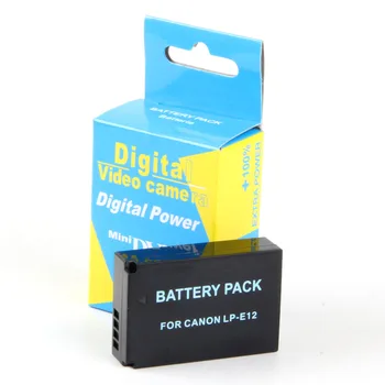 

LP-E12 LPE12 rechargeable lithium Ion battery 7.4V 1400mAh Canon SX70HS EOS M, M10, M100, 100D, M2, M200, EOS M50, Rebel SL1, Kis X7
