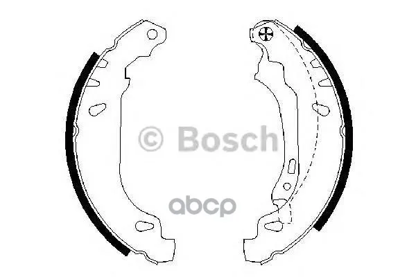 Колодки Тормозные Барабанные 0986487556 Bosch арт. 0986487556