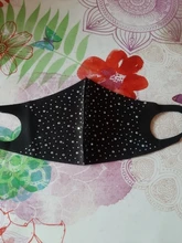 4pc brillo ostentoso diamantes cara MaskReusable boca lentejuela brillante Anti Haze a prueba de polvo máscara de protección máscara mascarillas