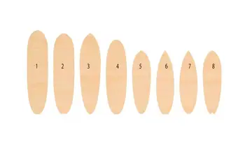

10 pieces Surfboard Laser Cut Wood Shape Craft Supply