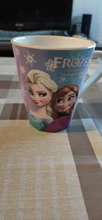 Frozen-Bottle Elsa-Mugs Anti-Fall-Cup Melamine Mickey Princess Disney Water-Party Cartoon