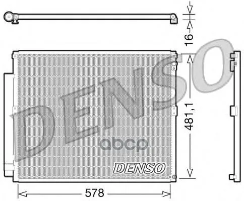 Конденсатор, Кондиционер Toyota Land Cruiser / Prado(J120)(02-10) Denso арт. DCN50017