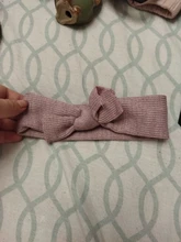 Accesorios para bebé niña, turbante sólido con nudo, diademas con lazo, diadema de punto de conejo, regalo al por mayor, 2019