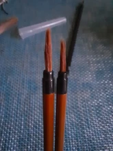EZONE-pincel de Pelo de Lobo, pluma de línea de gancho, bolígrafos de caligrafía, soporte de varilla de acero, para artista, dibujo, pintura de acuarela, suministros de pintura