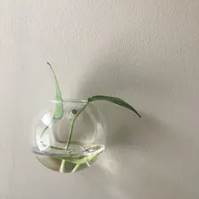 Transparent Glass Vase Flower-Pot Potted-Plant Wall-Hanging Terrarium-Fish-Tanks Hydroponic