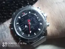 Digital Clock Watch-Top Wrist-Watches Masculino Stainless-Steel Military Sport Naviforce Men