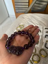 Pulsera de cuentas de piedra de obsidiana de FengShui chino, brazalete con abalorios de piedra obsidiana, cambio de Color, riqueza, buena suerte, Unisex