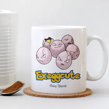 

Personalized Pokemon Exeggcute White Mug Cup