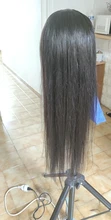 8-30 extensiones de cabello humano peruano liso, 3 mechones, no Remy, con cierre de encaje 4*4, mechones de tejido de doble trama con cierre